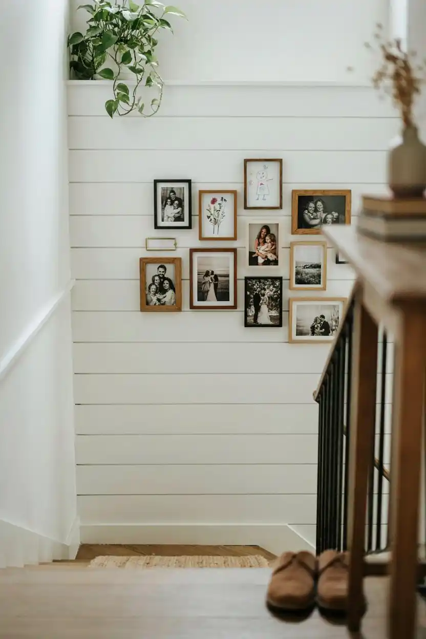 Shiplap Staircase Wall