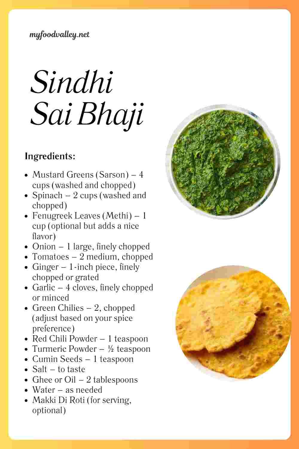 Sindhi sai bhaji recipe