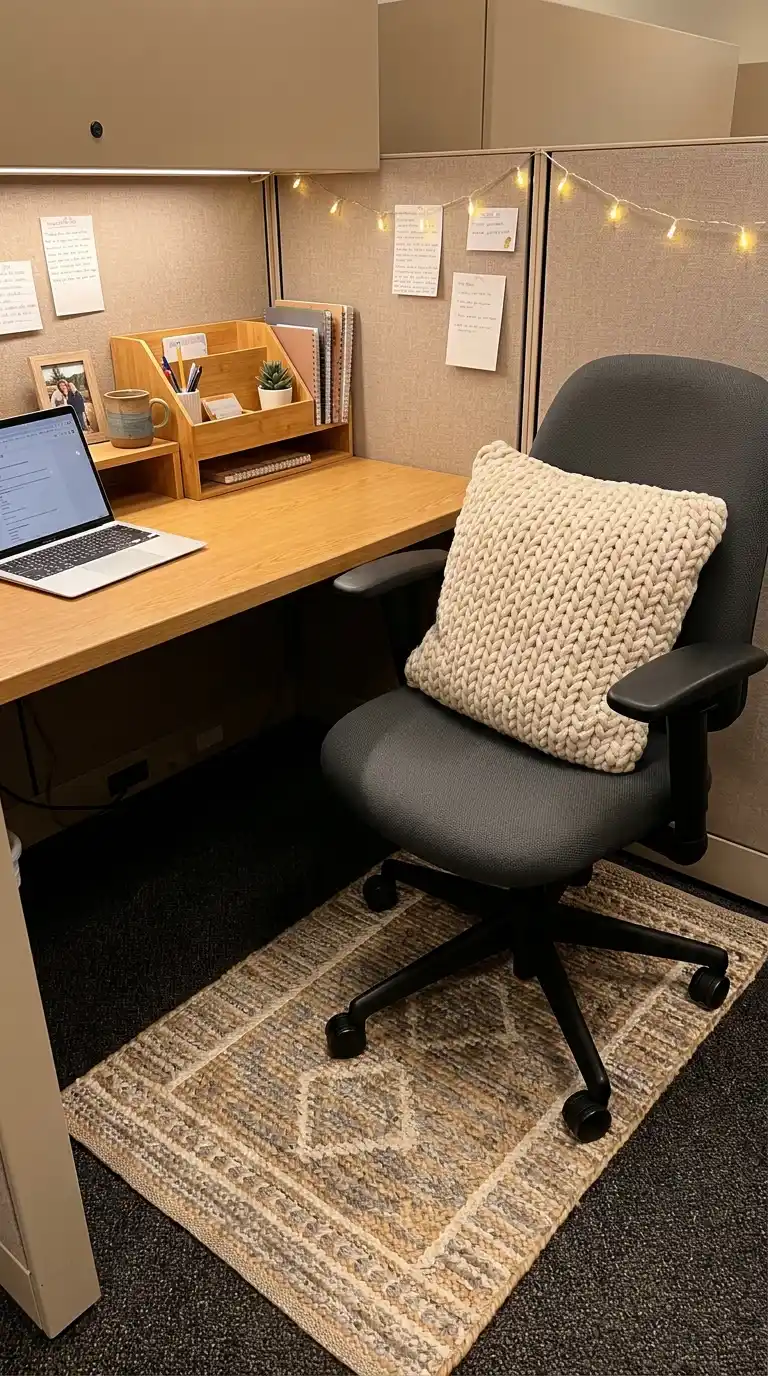 Textile Touches: Chair Cushion and Small Rug