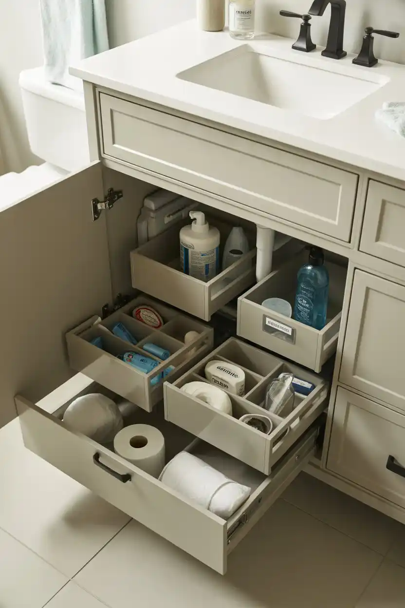 Under-Sink Pull-Out Drawers
