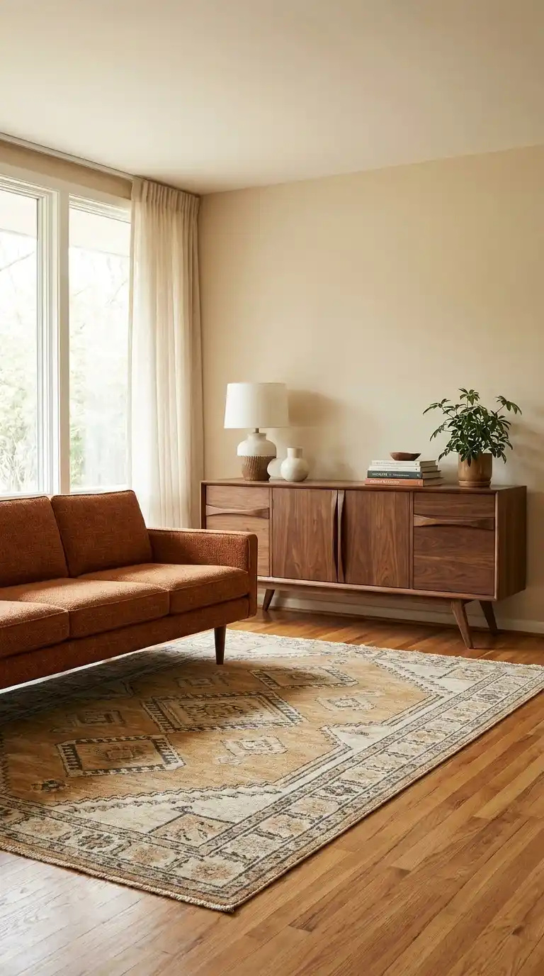 Warm Walnut Wood Tones With Tapered Legs