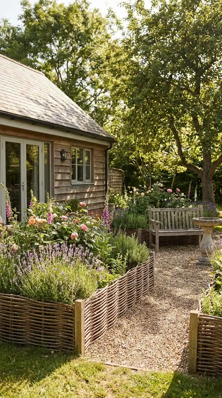 Woven Willow or Wattle Fence Panels