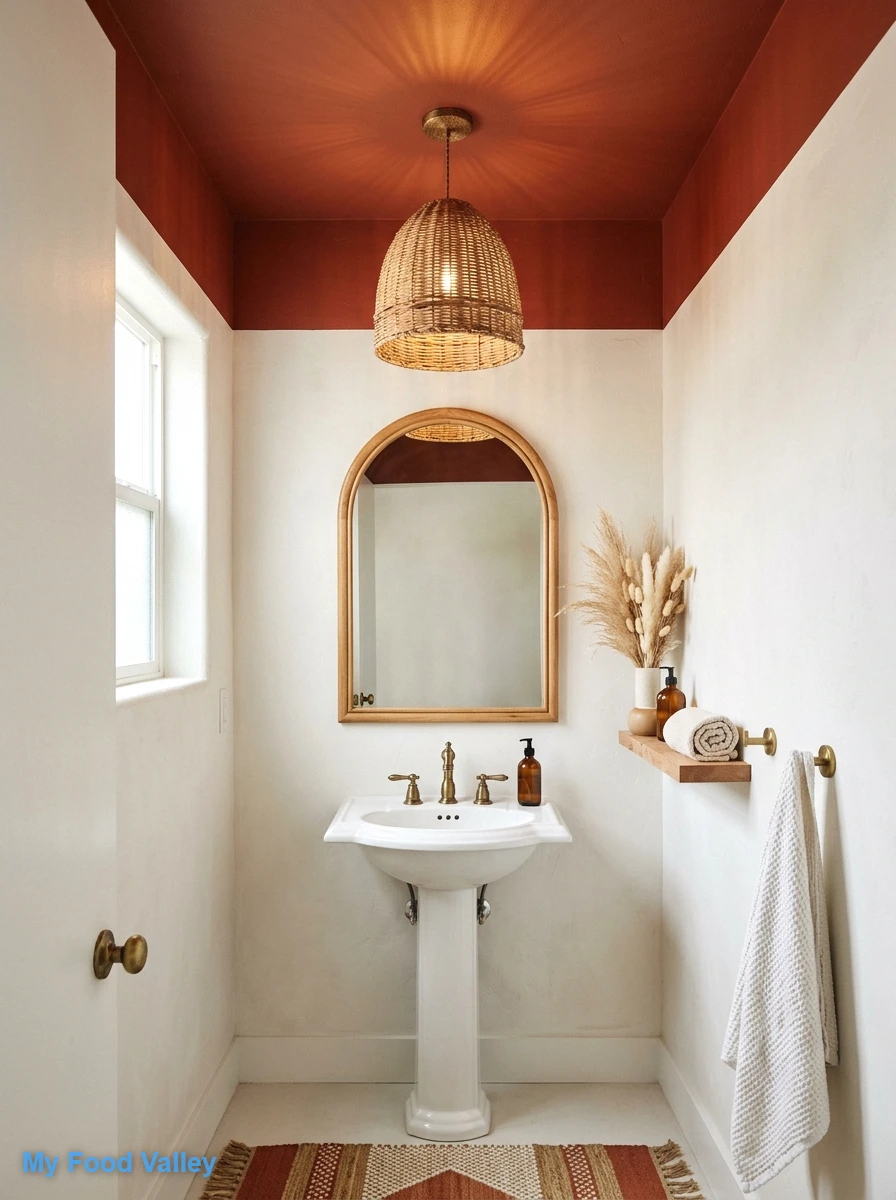 a deep painted ceiling for an unexpected wow