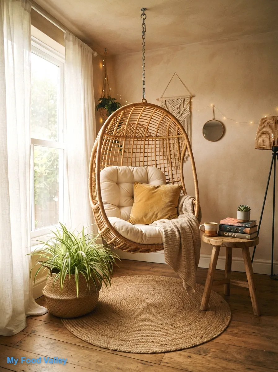 a hanging egg chair hideaway