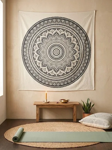 a mandala wall art statement piece