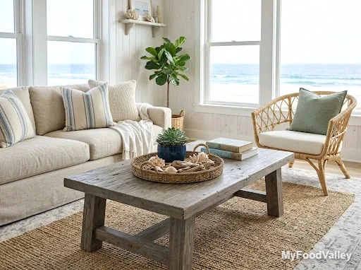 a reclaimed wood coffee table