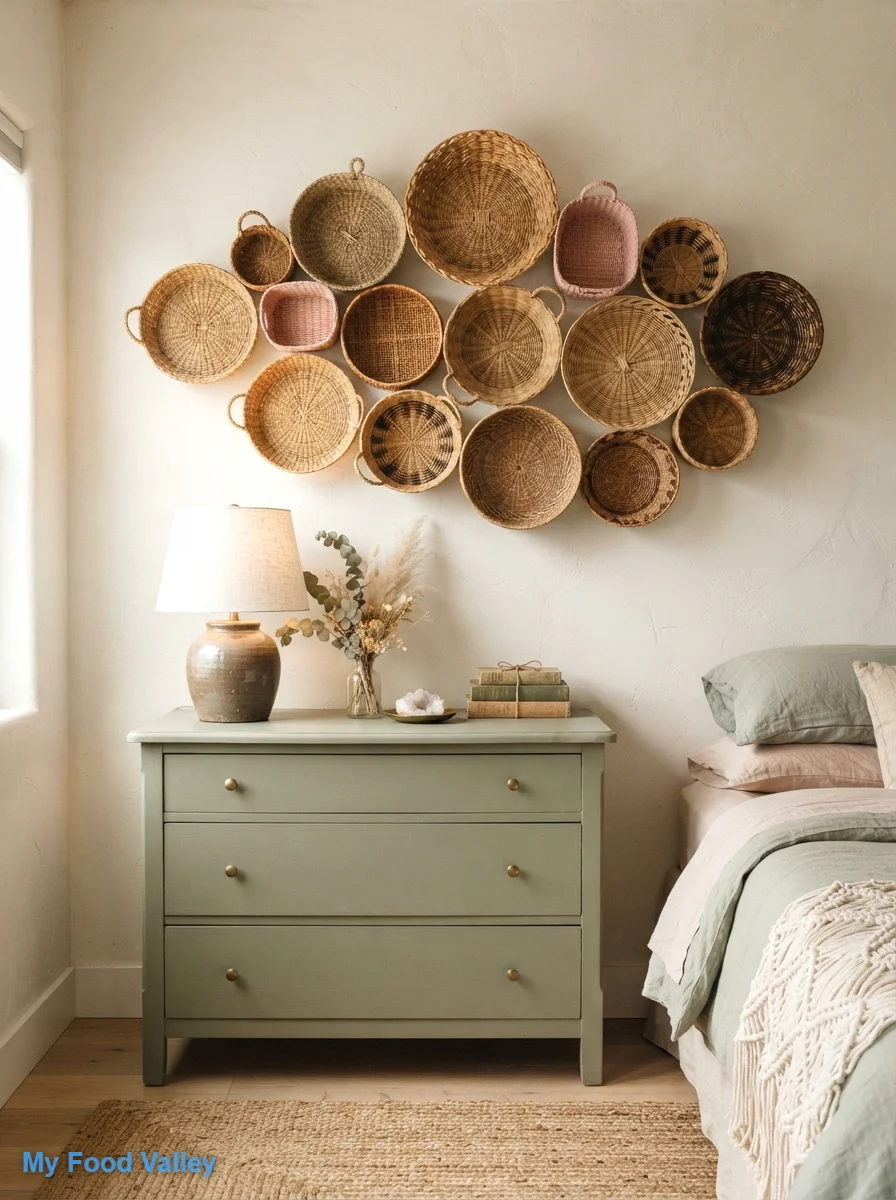 a woven wall basket gallery for texture