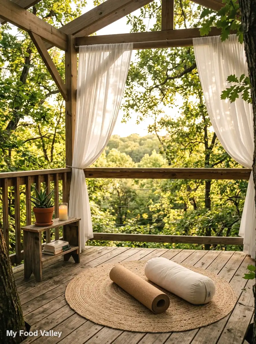 backyard yoga and meditation treehouse