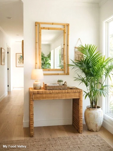 bamboo frame mirror