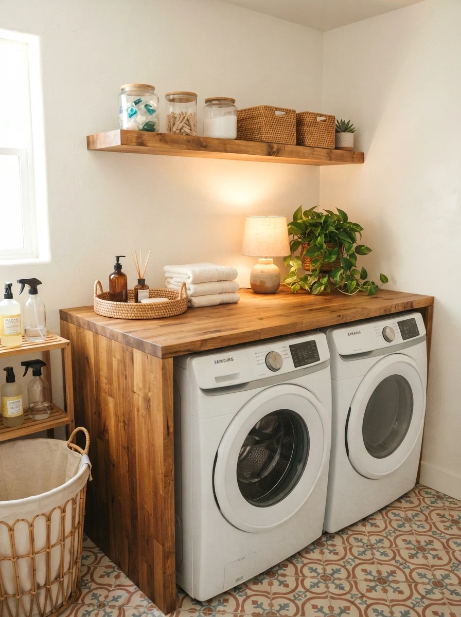build a butcher block folding counter