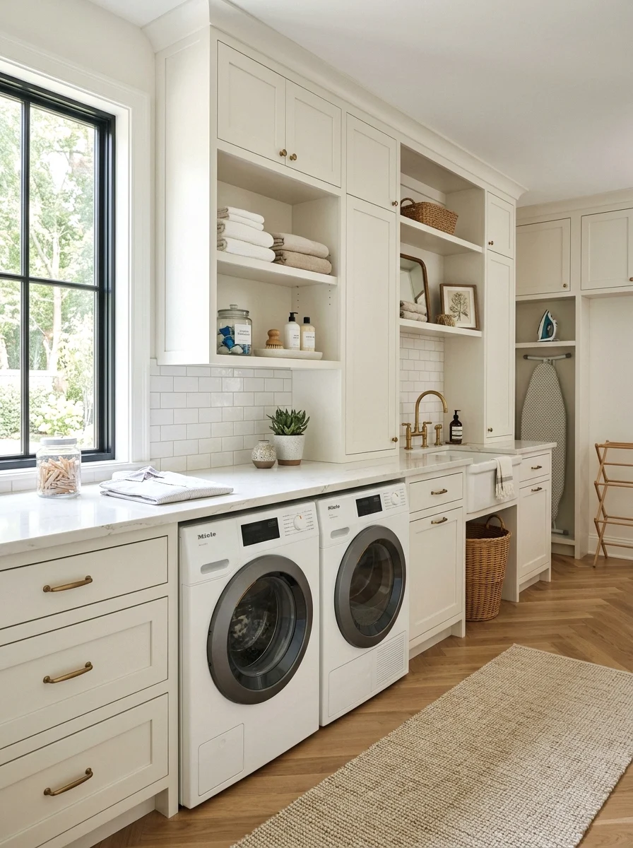 built-in cabinetry with countertop