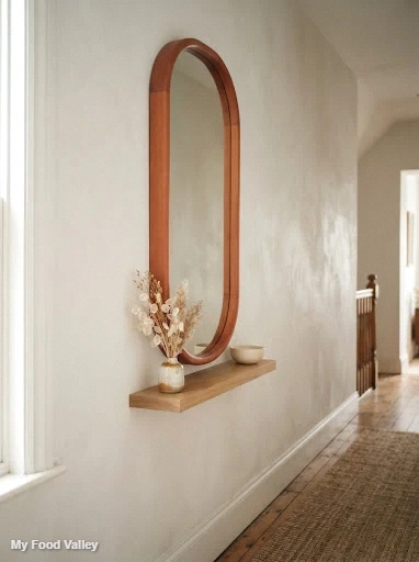 capsule shaped mirror