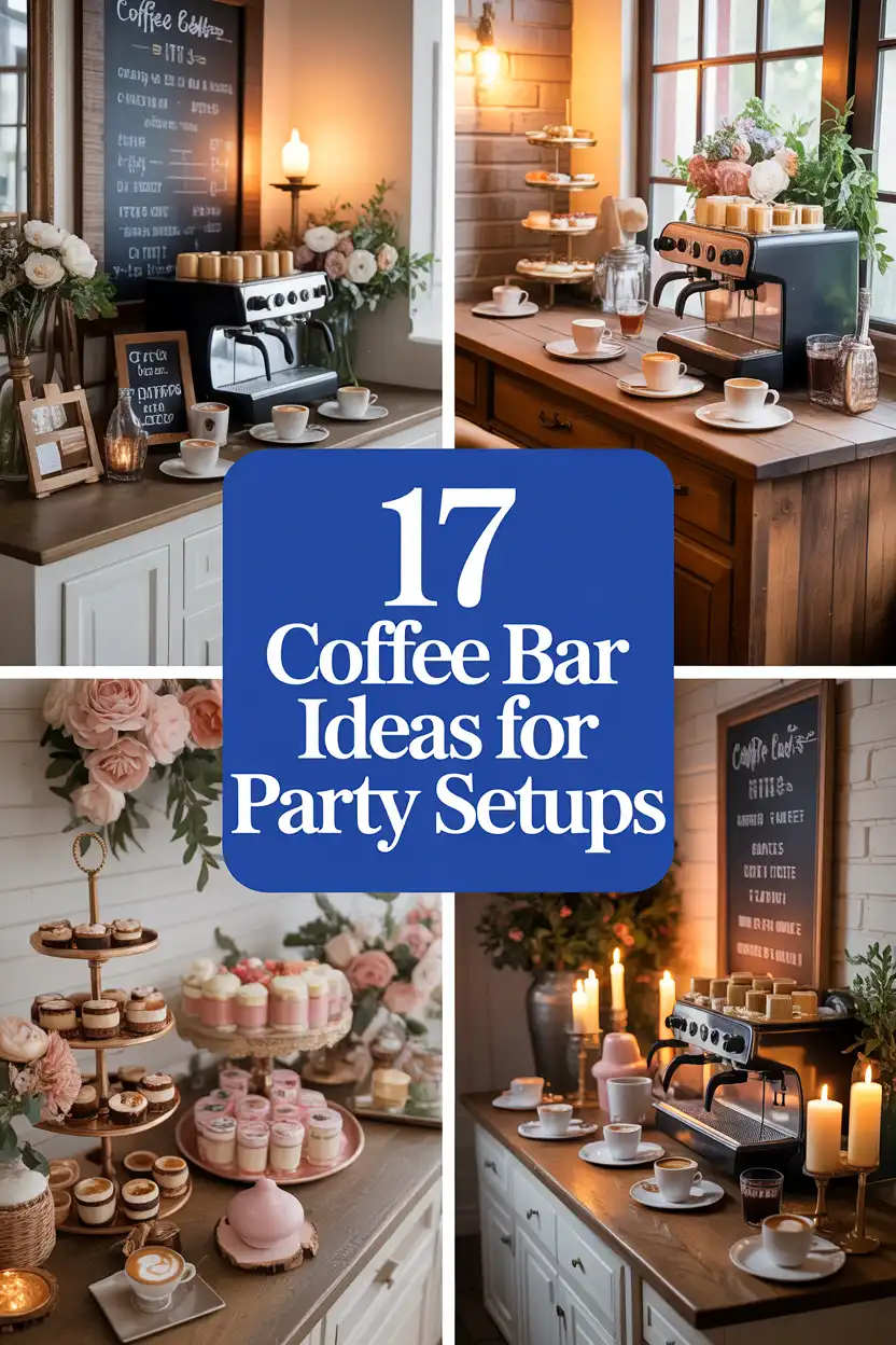 coffee bar ideas for party setups