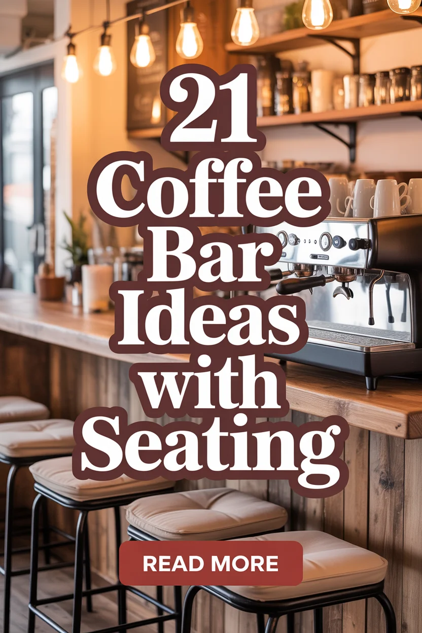 coffee bar ideas with seatig