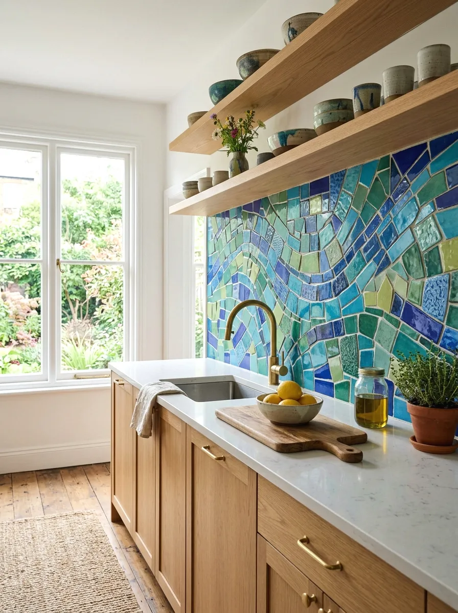 colorful ceramic tile mosaic
