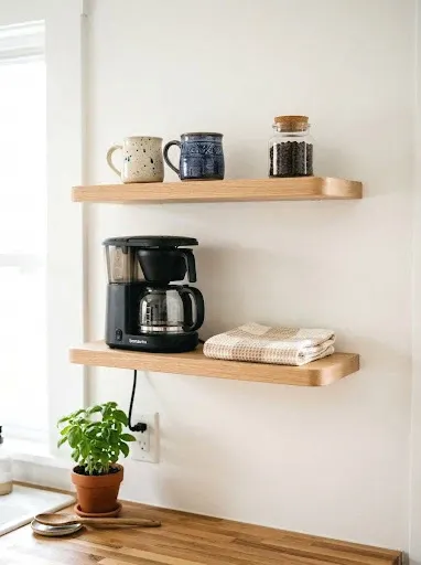 command strip floating shelves (no-drill)