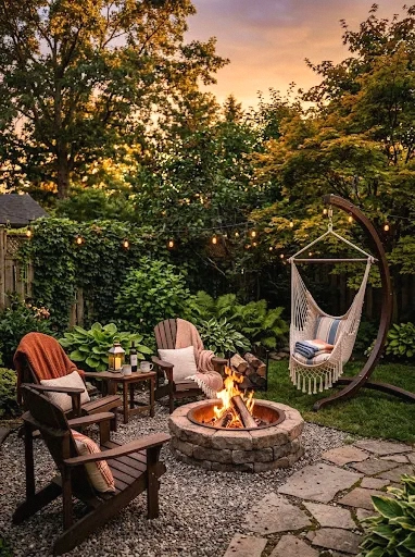 compact portable fire pit for small patios