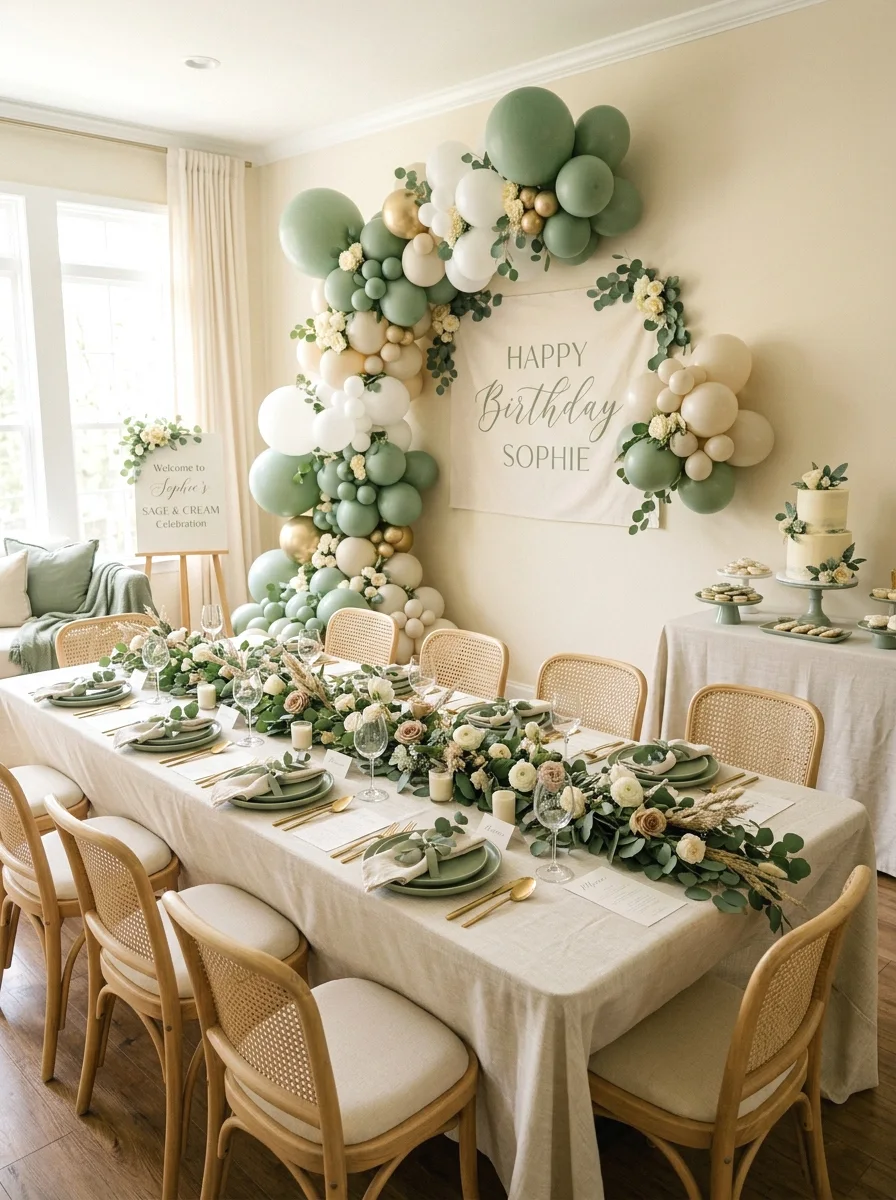 coordinated color palette decor