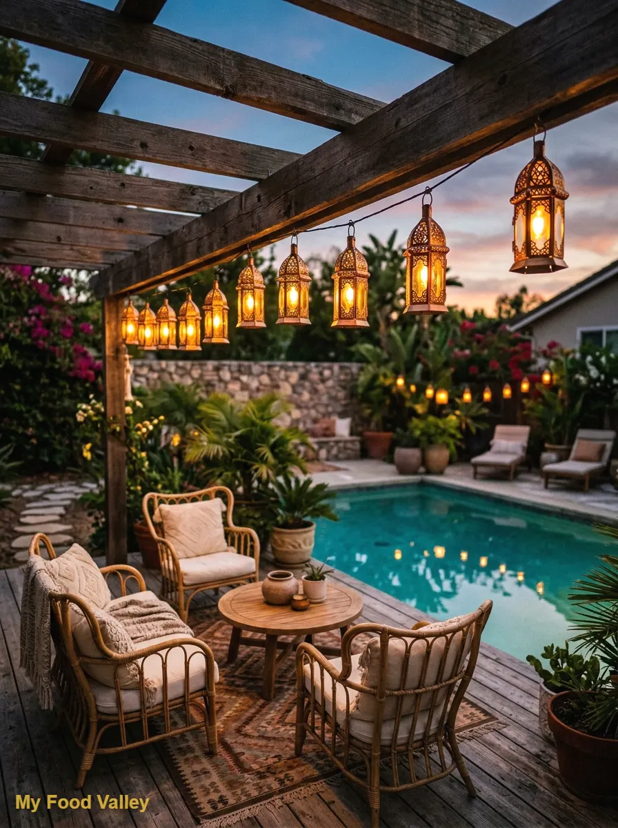 copper and brass lantern string