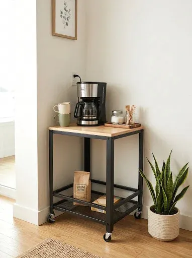 corner coffee cart