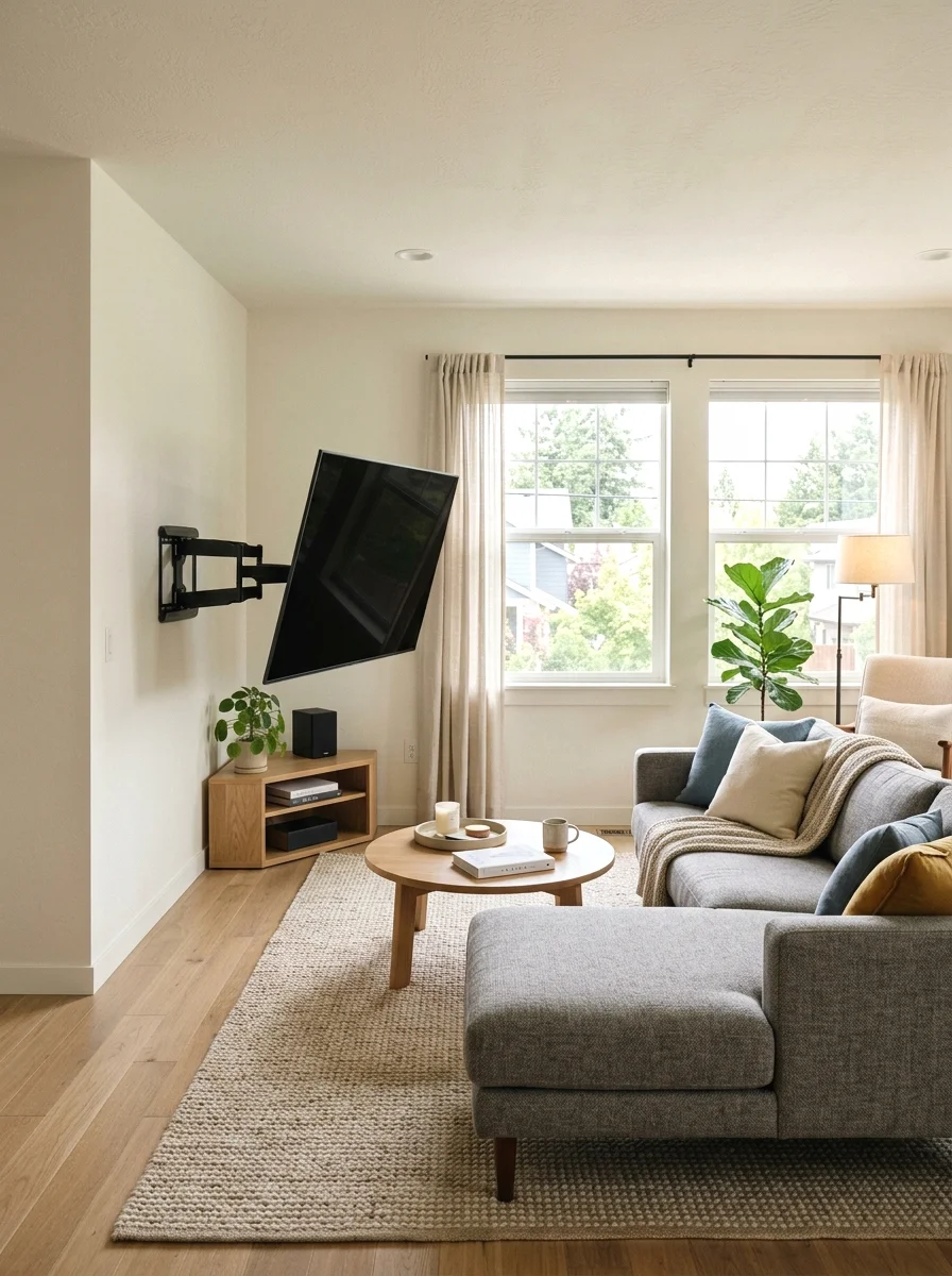 corner tv wall solution
