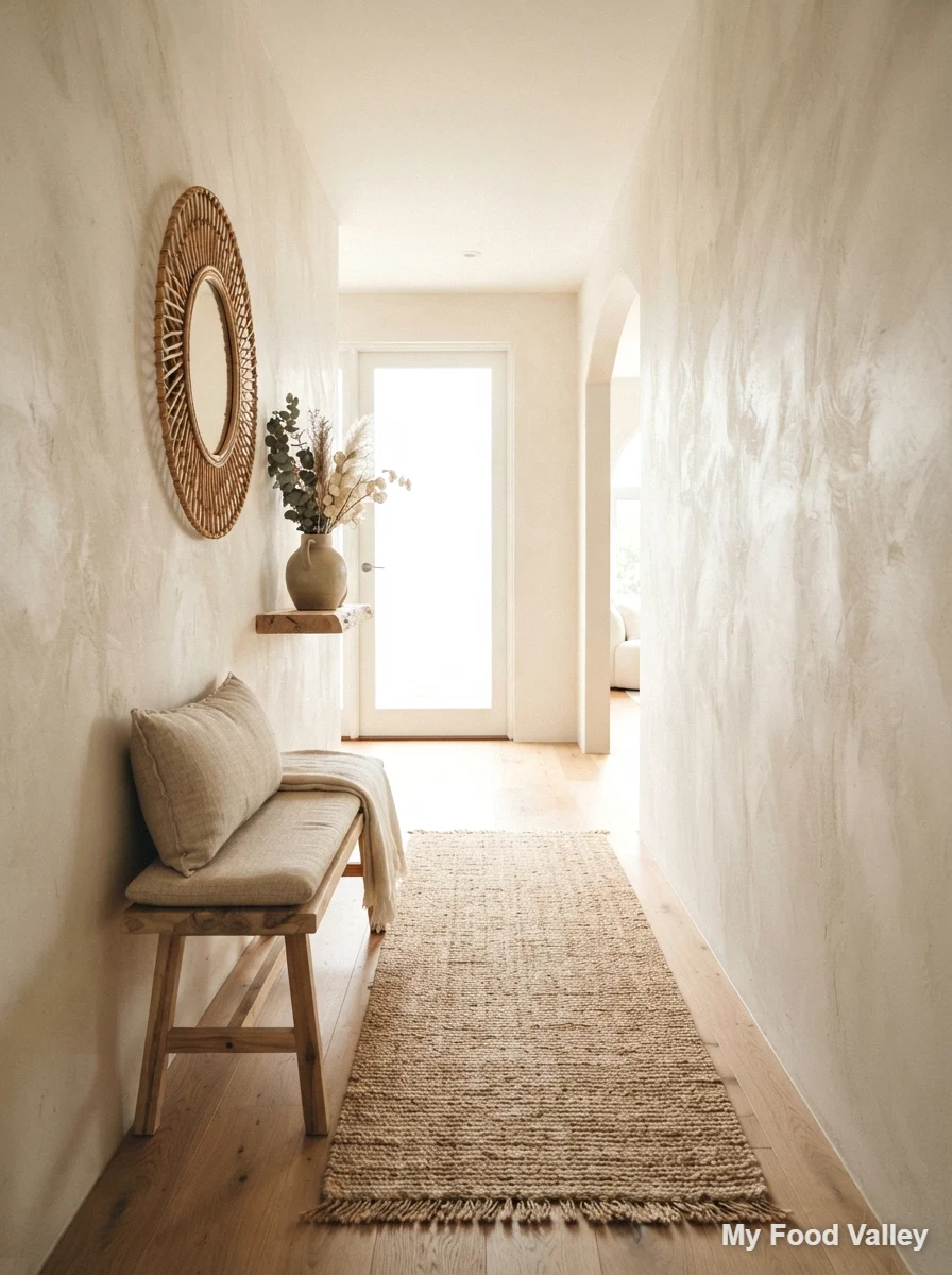 creamy textured plaster walls for a neutral look
