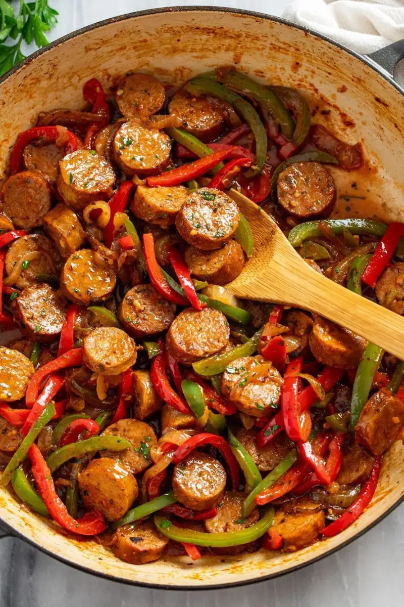 crockpot sausage and pepper