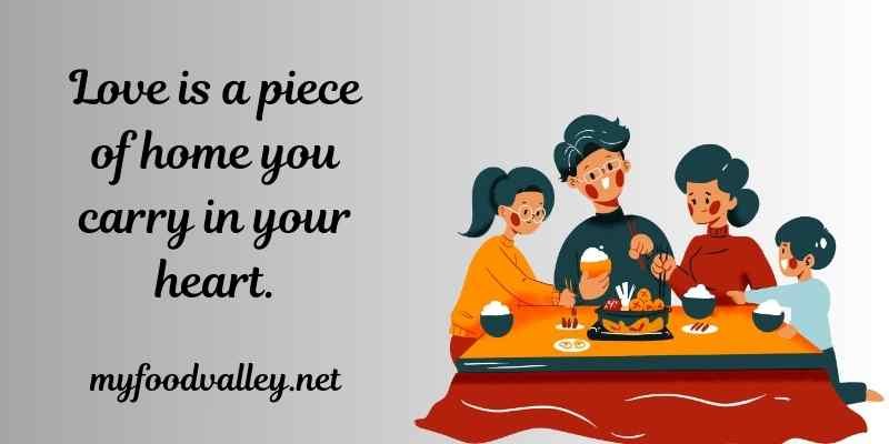 cute and short family dinner quotes