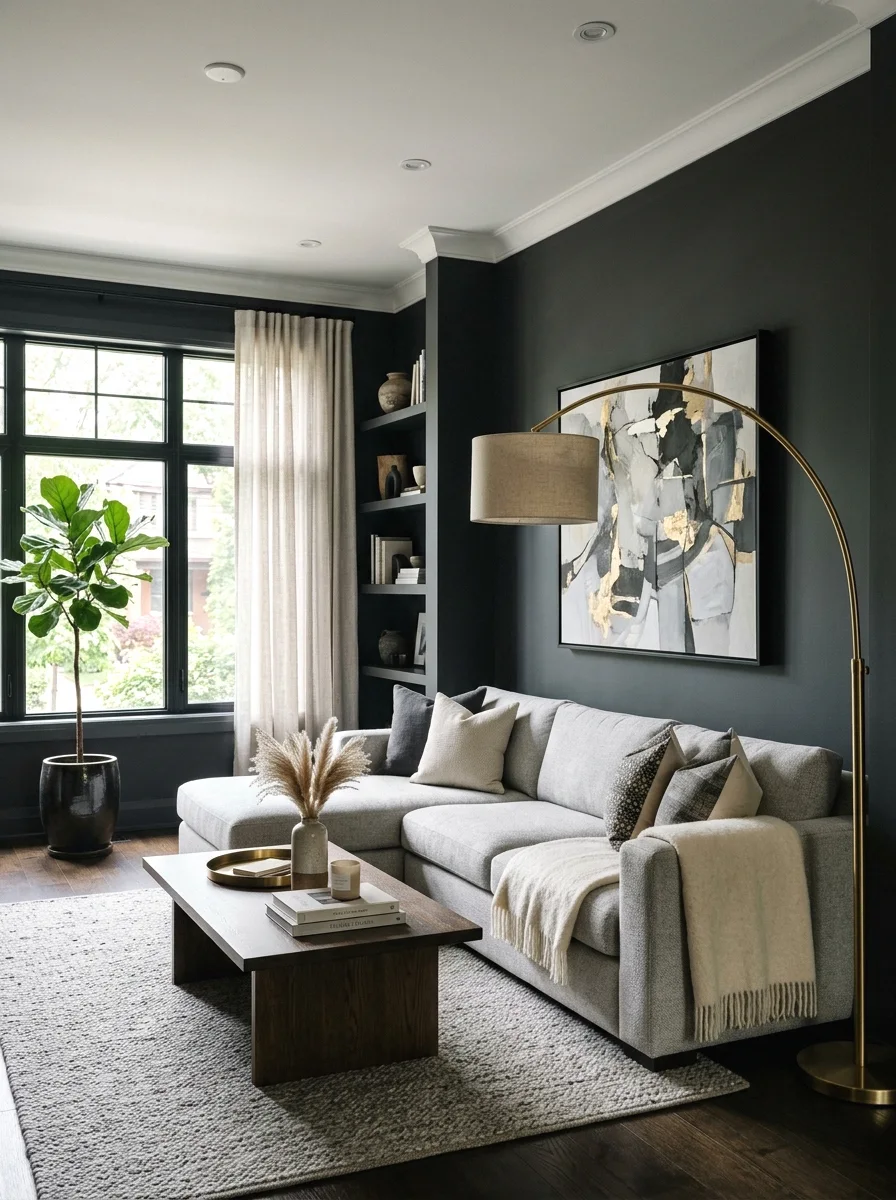 deep charcoal gray