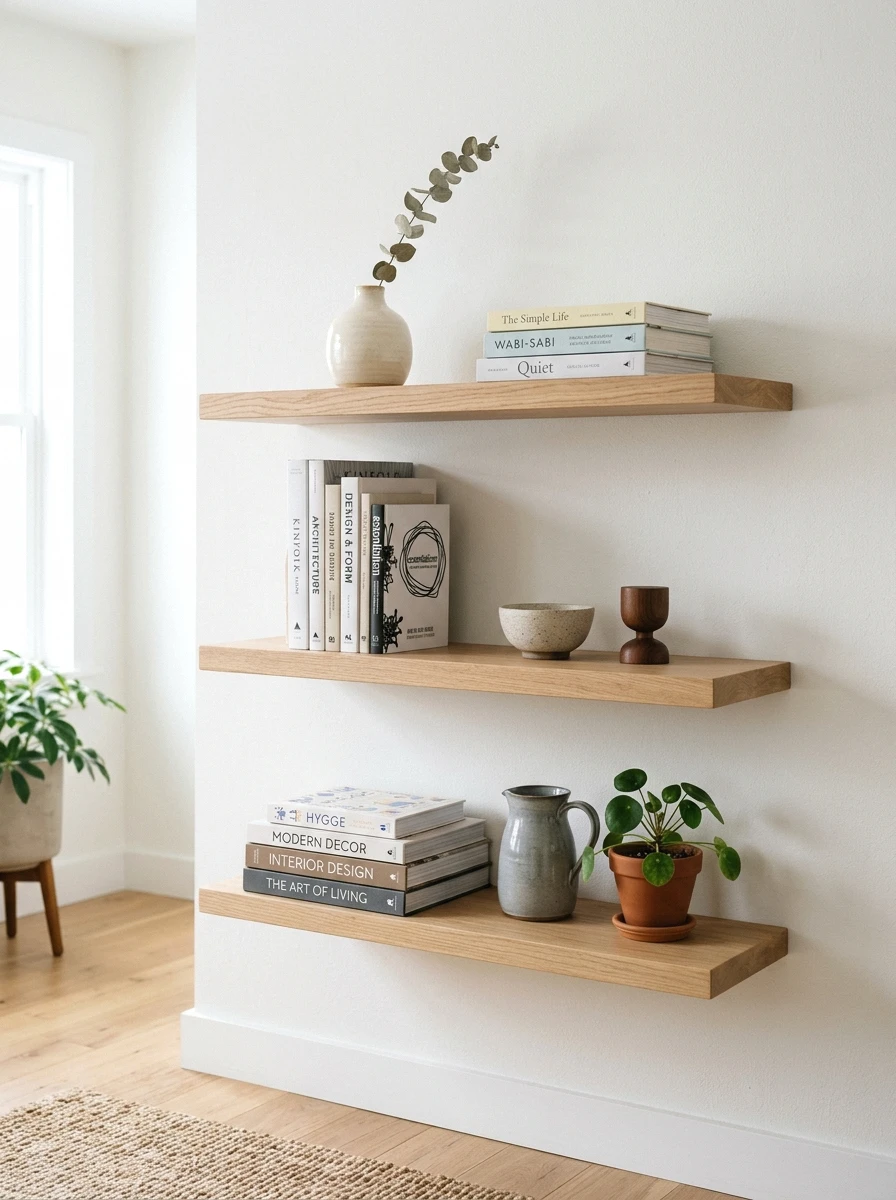 diy floating shelves