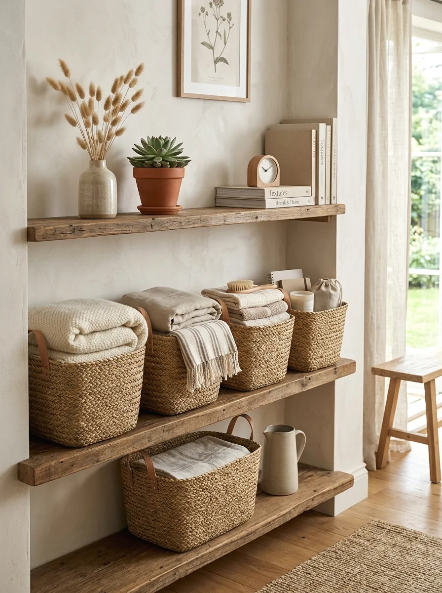 diy woven basket storage