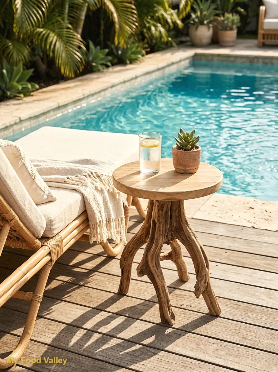 driftwood accent table