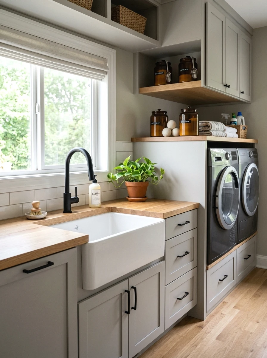 farmhouse utility sink