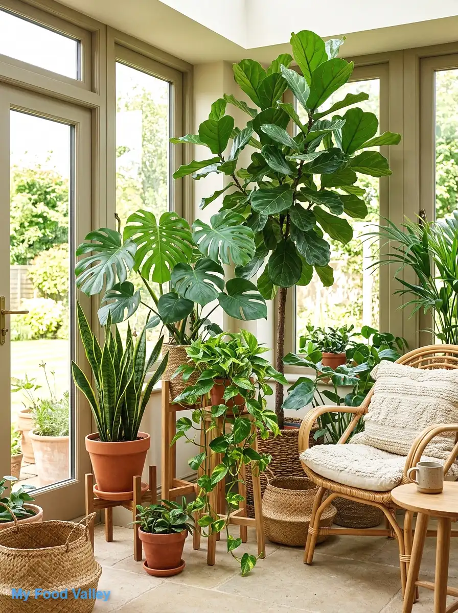 fill a corner with lush greenery