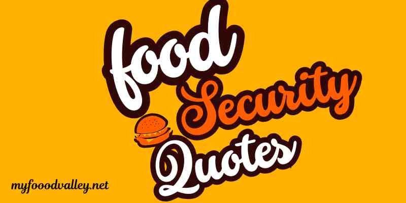 Food security slogan