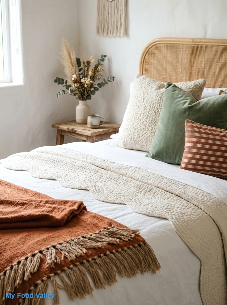 fringe and scalloped bedding layers
