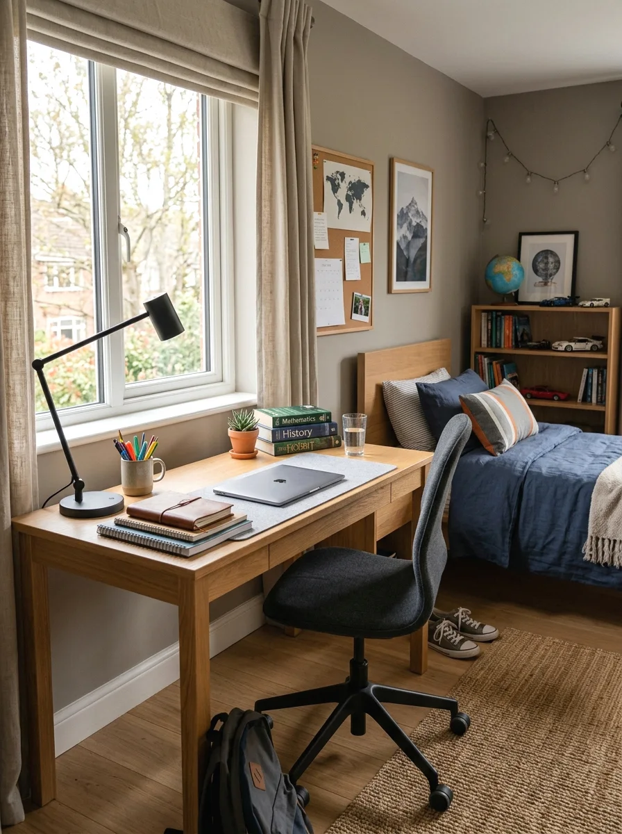 functional homework and study nook