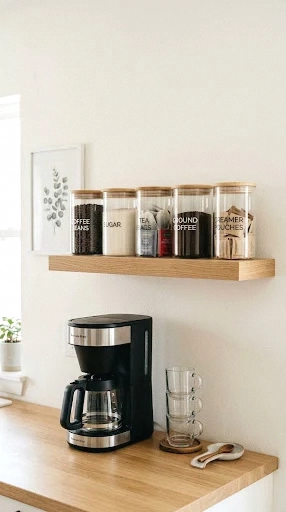 glass canister wall storage