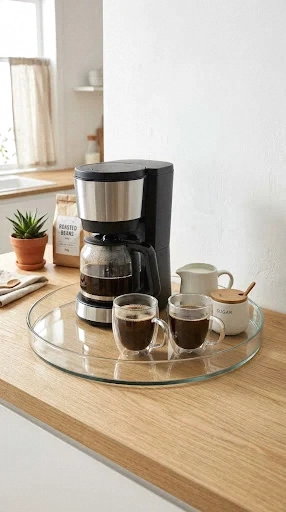 glass tray styling station