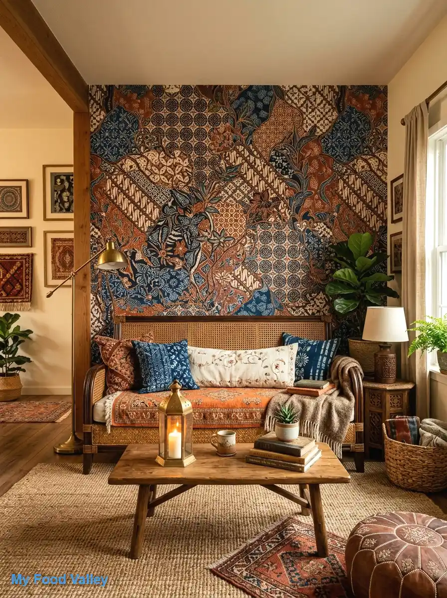 global batik-inspired wallpaper
