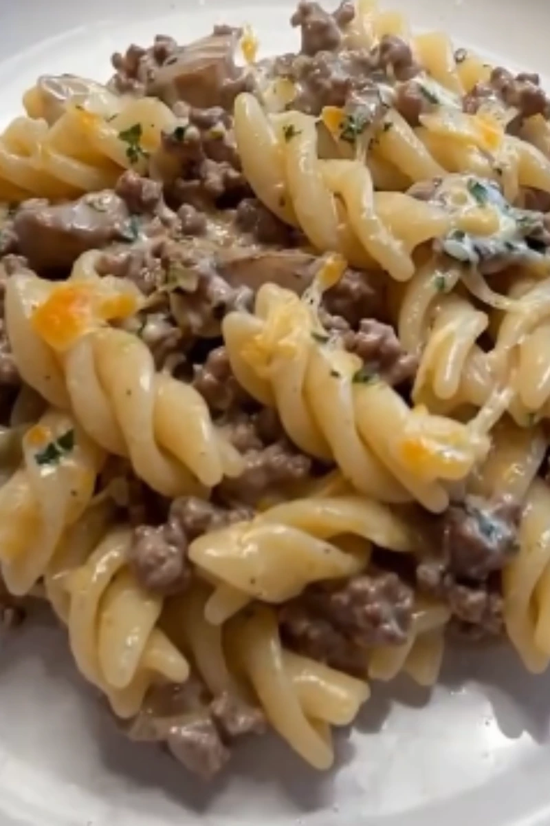 groundoff beef strogan