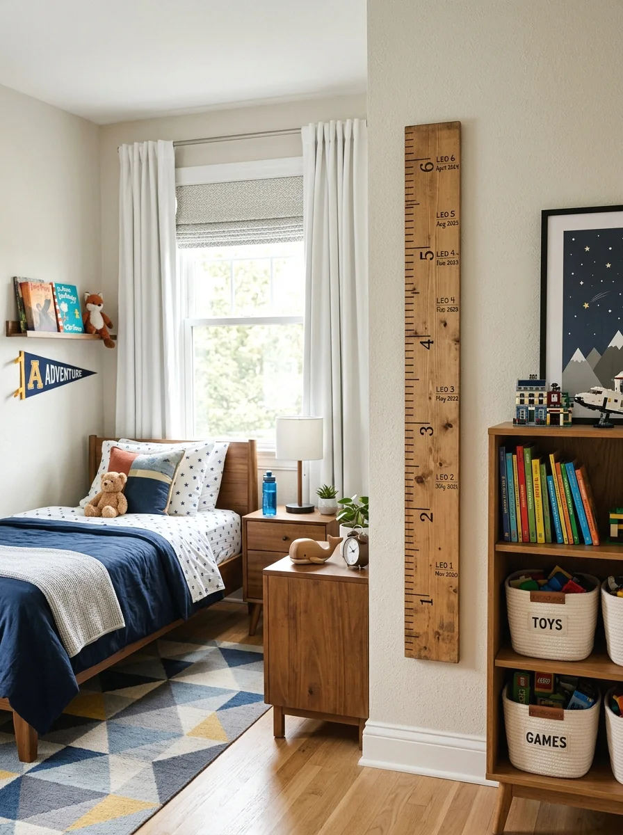 growth chart wall decor.