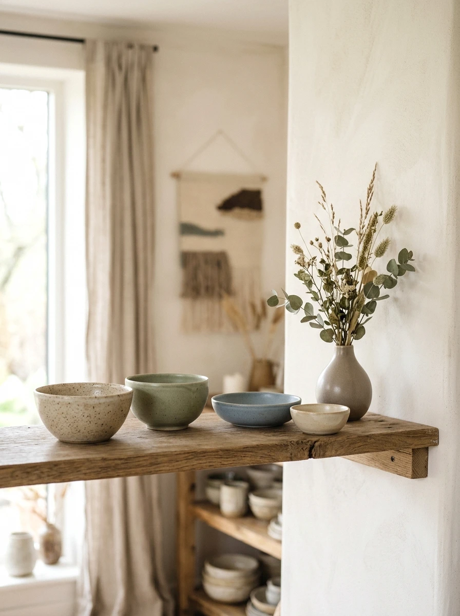 handmade ceramic bowls and vases