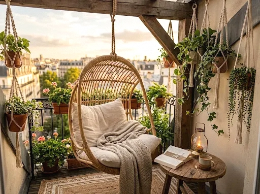 hanging egg chair for a dreamy reading perch