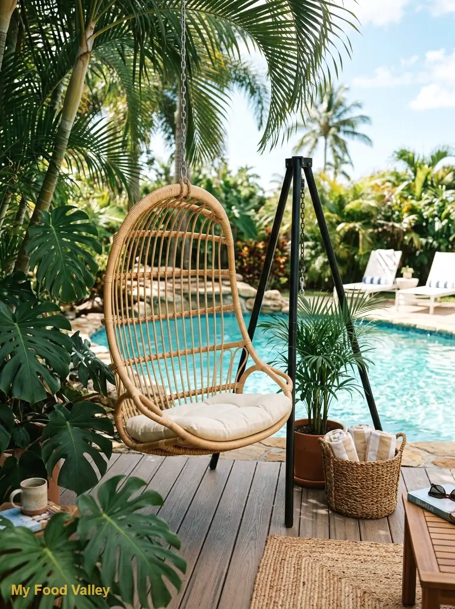 hanging rattan egg chair