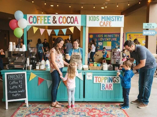 kids ministry hot cocoa & coffee bar