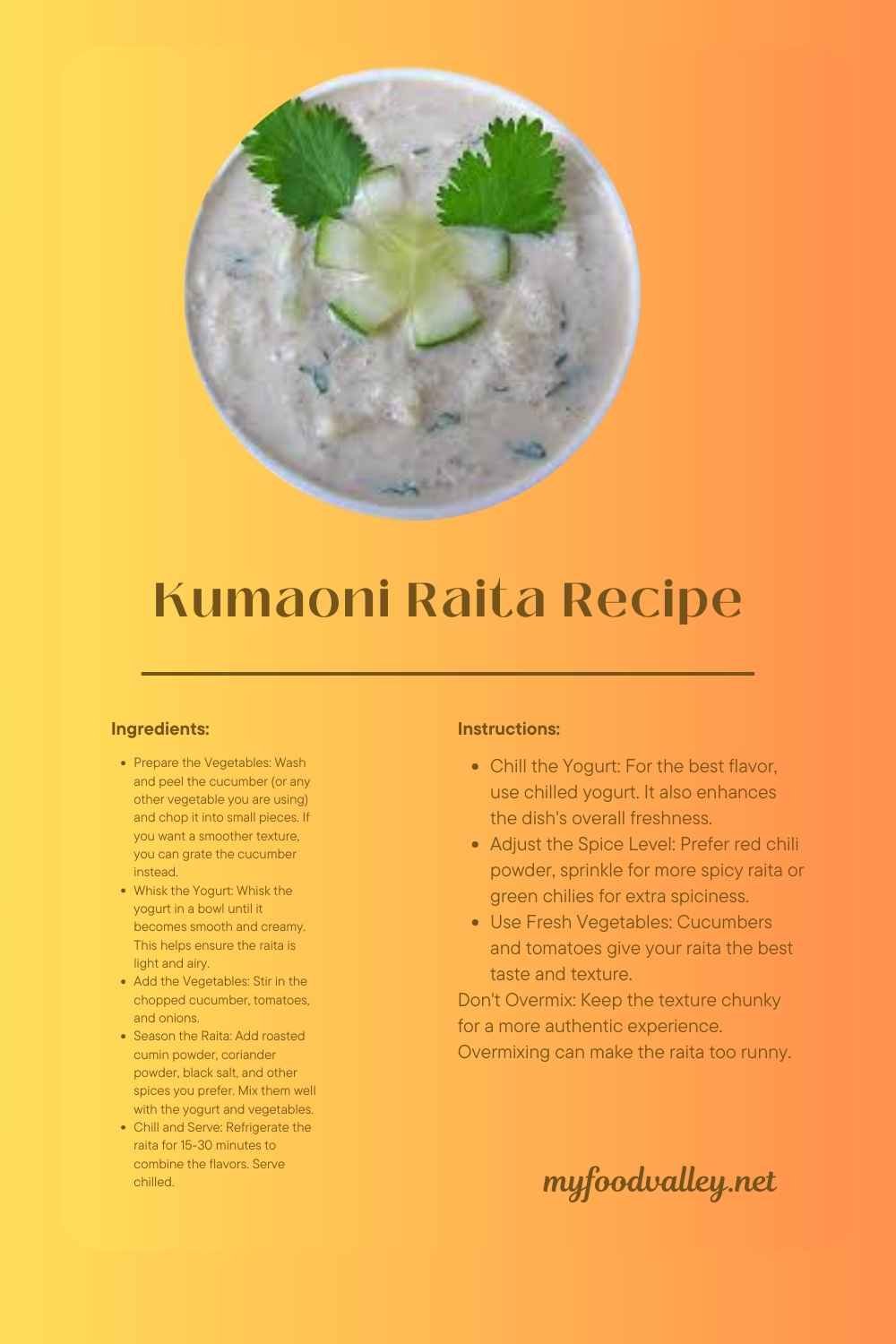 kumaoni kheera raita