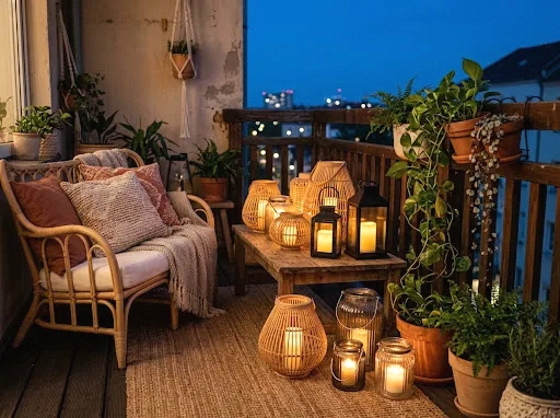 lantern clusters for layered, candle-style glow