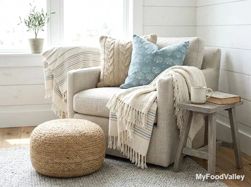 layered coastal textiles: fringe, turkish cotton, and knits