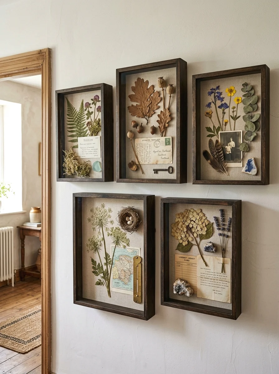 layered shadow box display